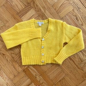 Vintage cropped mohair cardigan